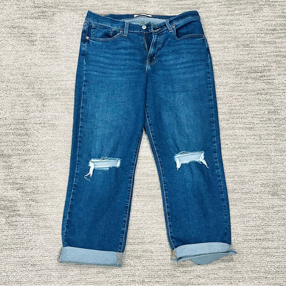 Levi's Dark Blue Boyfriend women’s Jeans
